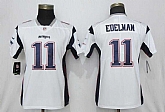 Women Nike Patriots 11 Julian Edelman White Vapor Untouchable Limited Jersey,baseball caps,new era cap wholesale,wholesale hats